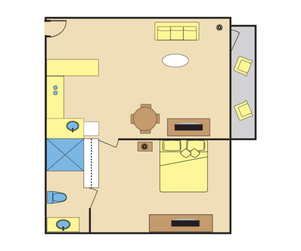 1 Bedroom Plan