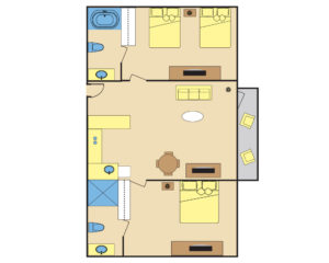2 Bedroom Plan