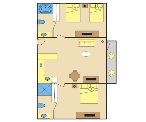 2 Bedroom Plan