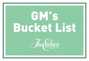 GM’s bucket list