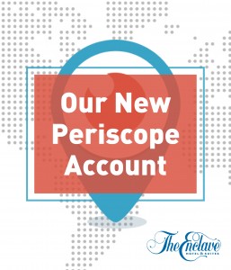 Our new Periscope account!