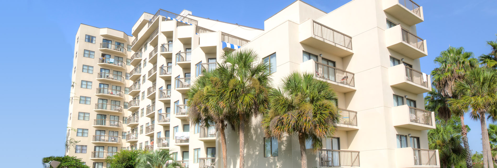 View of our hotel near Universal Studios Orlando