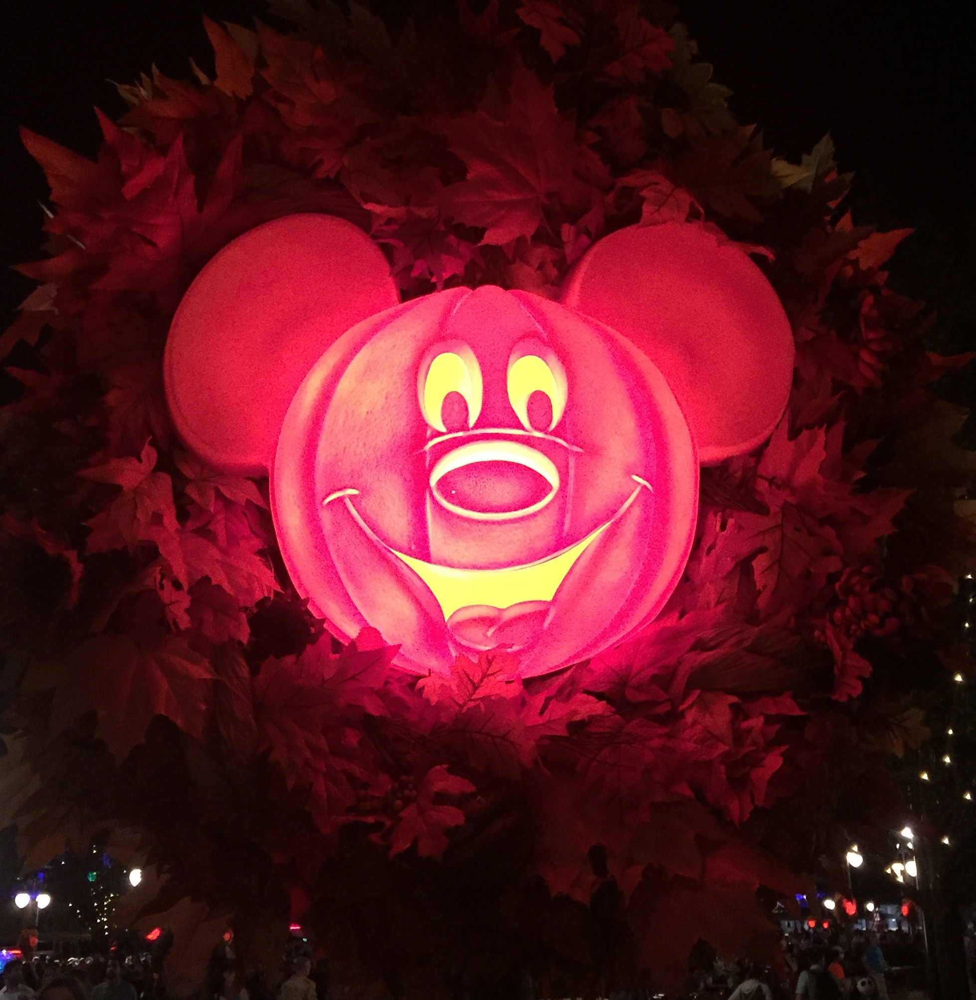 Mickey Mouse glowing face