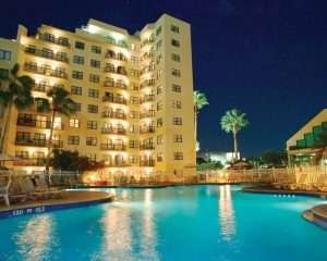 Pool at night